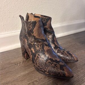 Steve Madden Snakeskin Booties